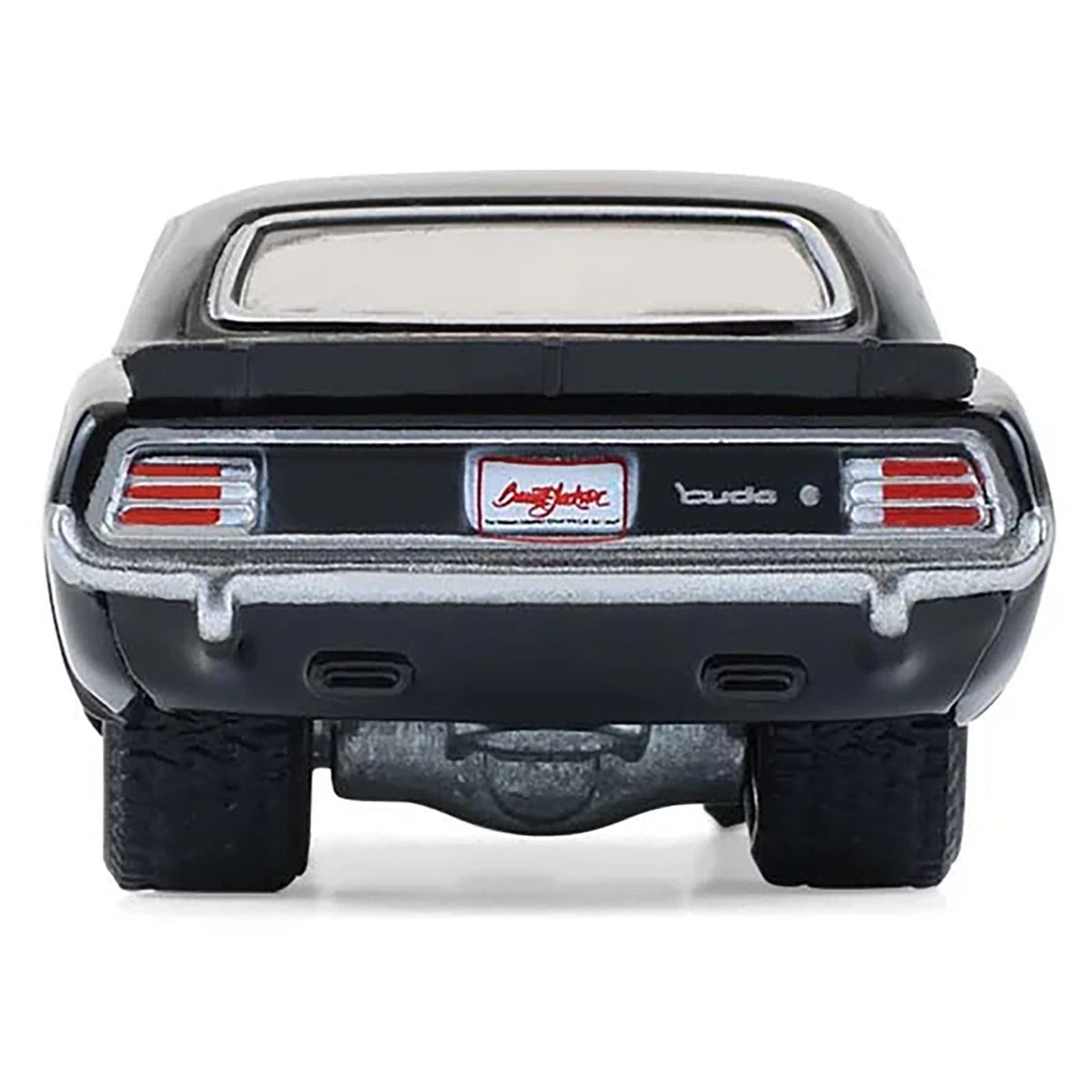 1970 Plymouth 'Cuda AAR Black with Gray Stripes "Barrett-Jackson" Series 16 1/64 Diecast Model Car by Greenlight-Greenlight-ModelCars.com