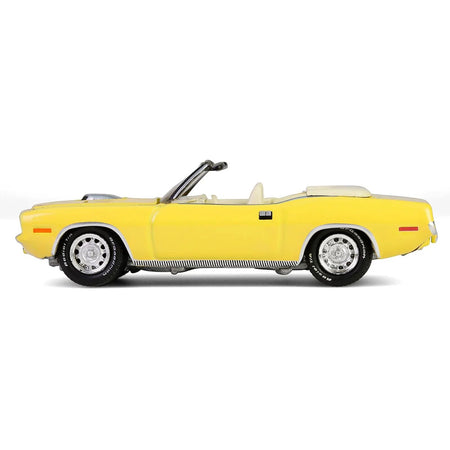 1970 Plymouth 'Cuda Convertible Yellow "Barrett-Jackson" Series 15 1/64 Diecast Model Car by Greenlight-Greenlight-ModelCars.com