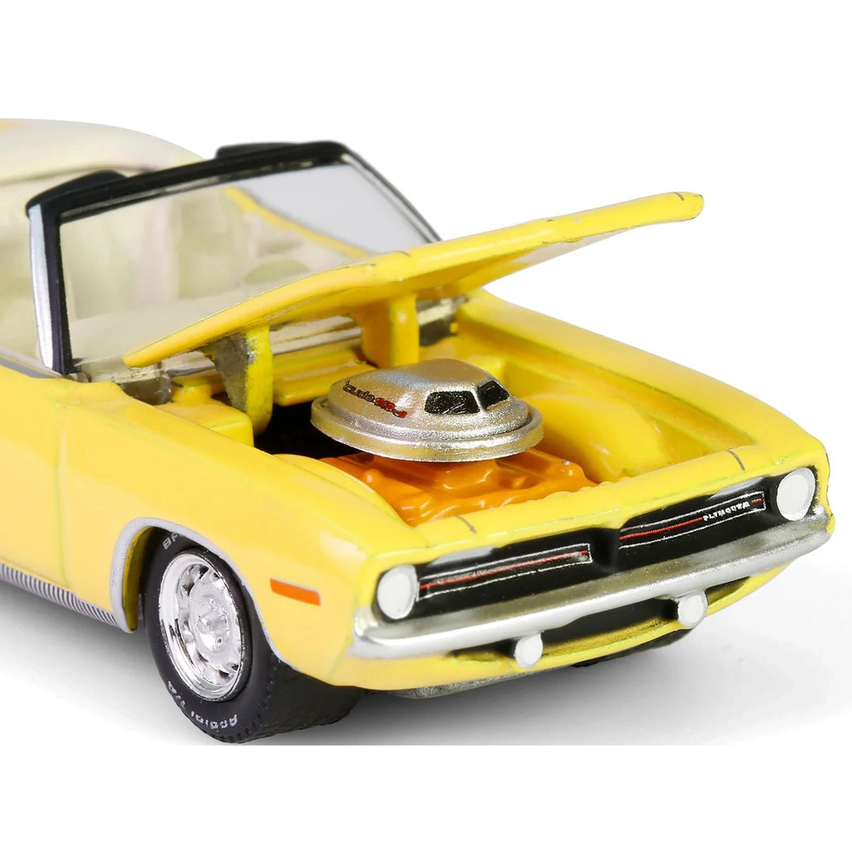 1970 Plymouth 'Cuda Convertible Yellow "Barrett-Jackson" Series 15 1/64 Diecast Model Car by Greenlight-Greenlight-ModelCars.com