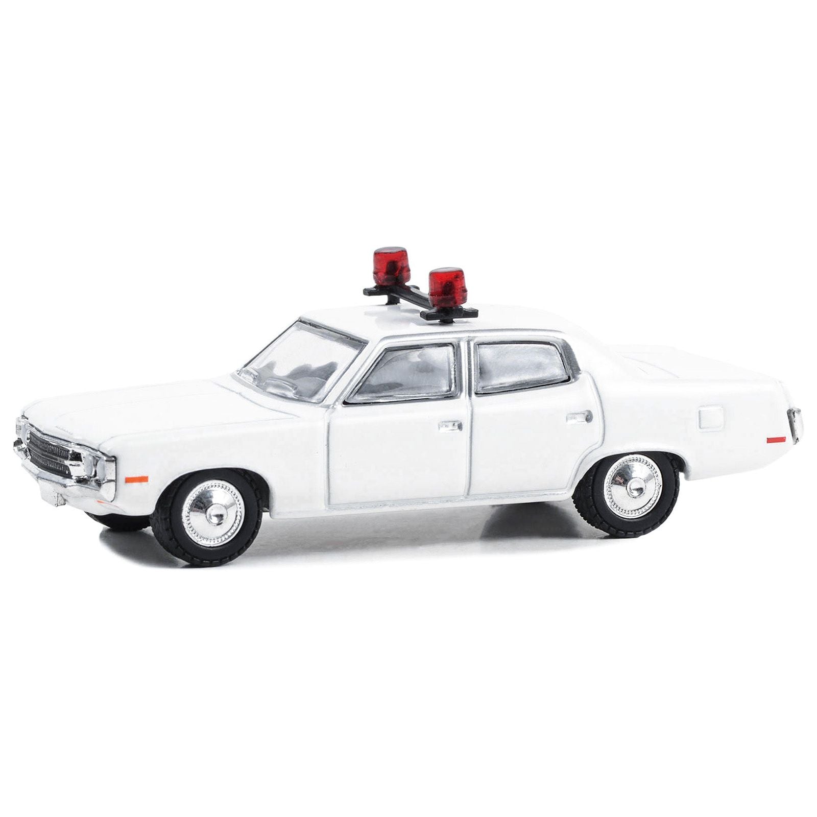 1971 - 78 AMC Matador Police Car White with Light Bar "Hot Pursuit - Hobby Exclusive" Series 1/64 Diecast Model Car by Greenlight - Greenlight - ModelCars.com