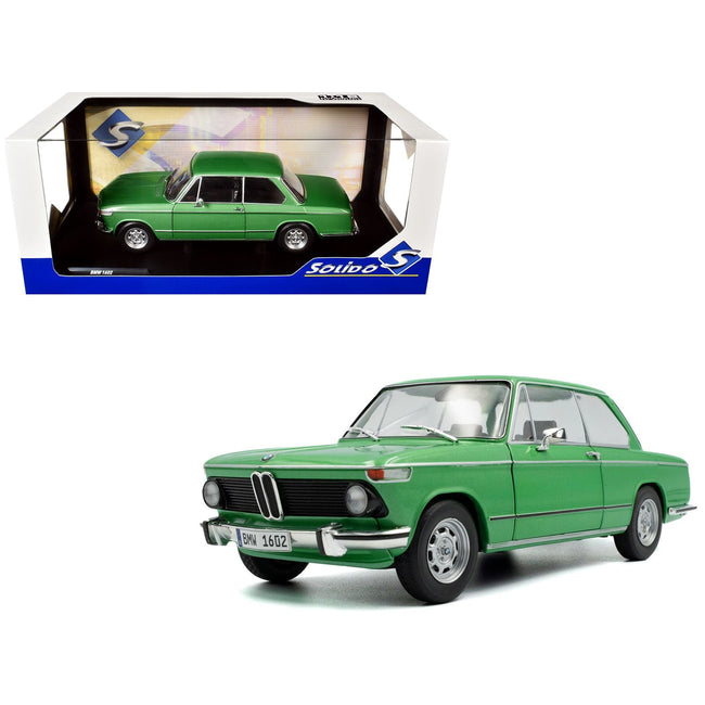 1971 BMW 1602 Taiga Green Metallic 1/18 Diecast Model Car by Solido-Solido-ModelCars.com