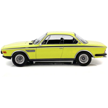 1971 BMW 3.0 CSL Yellow with Black Stripes Limited Edition to 600 pieces Worldwide 1/18 Diecast Model Car by Minichamps - Minichamps - ModelCars.com