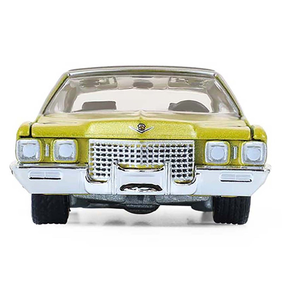 1971 Cadillac Sedan Deville Lowrider Gold Metallic with Black Top "California Lowriders" Series 7 1/64 Diecast Model Car by Greenlight-Greenlight-ModelCars.com