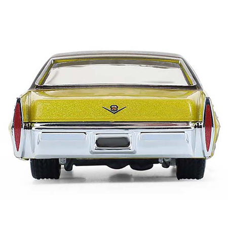 1971 Cadillac Sedan Deville Lowrider Gold Metallic with Black Top "California Lowriders" Series 7 1/64 Diecast Model Car by Greenlight-Greenlight-ModelCars.com