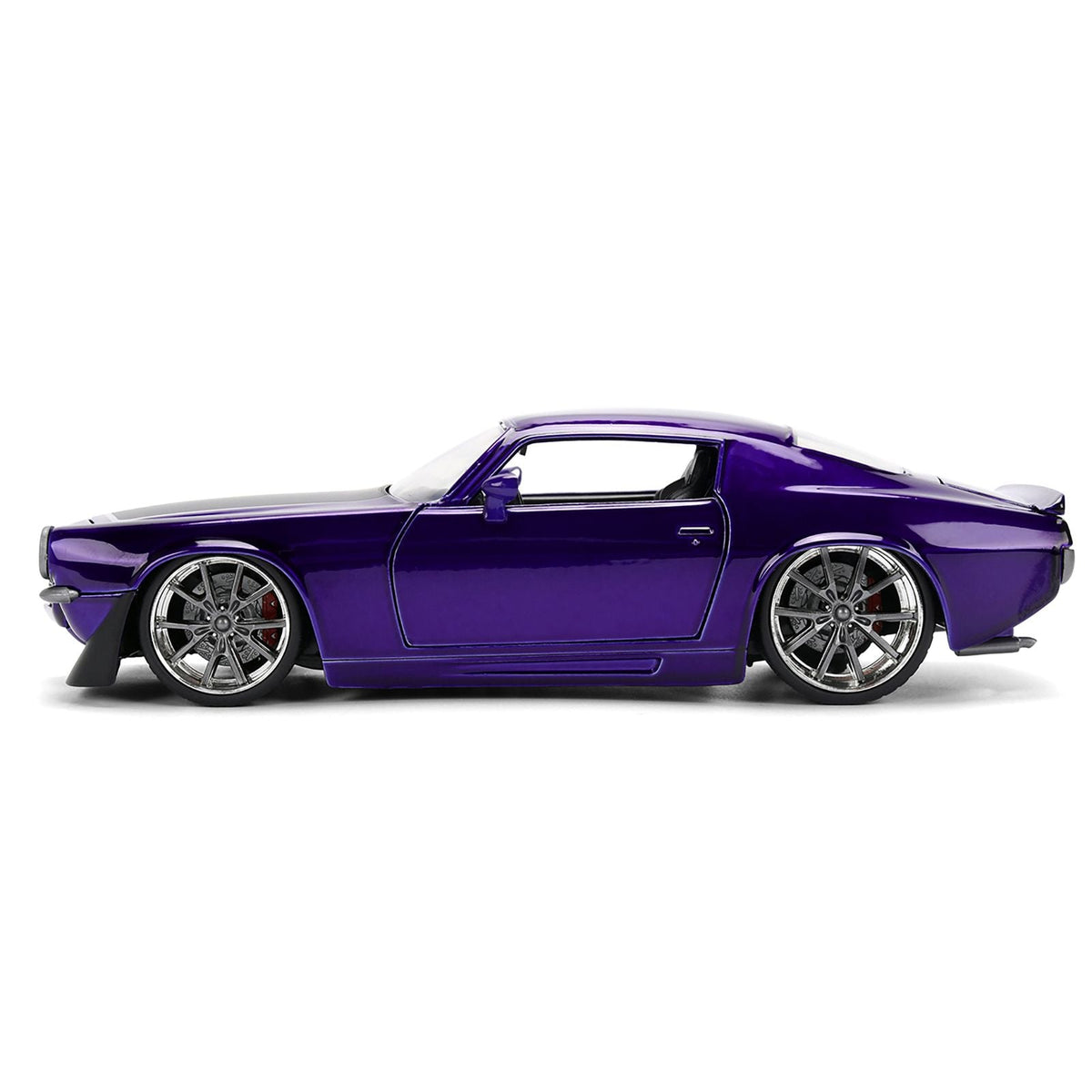 1971 Chevrolet Camaro Z/28 Purple Metallic with Black Hood "Bigtime Muscle" Series 1/24 Diecast Model Car by Jada-Jada-ModelCars.com