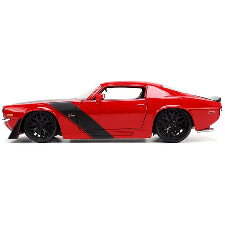 1971 Chevrolet Camaro Z/28 Red with Matt Black Stripes "Bigtime Muscle" Series 1/24 Diecast Model Car by Jada-Jada-ModelCars.com