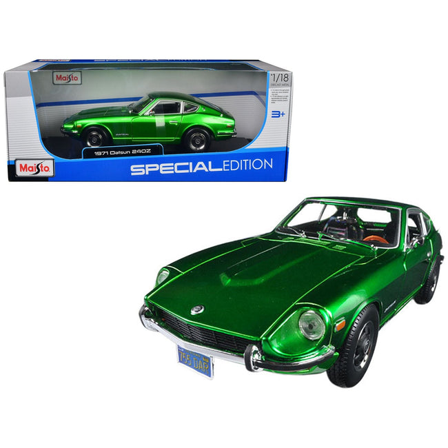 1971 Datsun 240z Green 1/18 Diecast Model Car by Maisto - Maisto - ModelCars.com