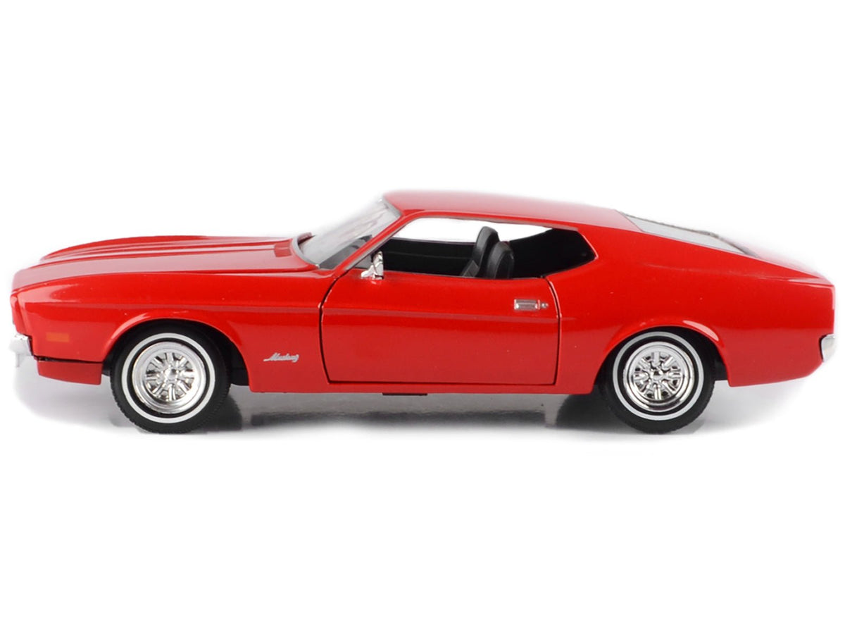 1971 Ford Mustang Sportsroof Red 1/24 Diecast Model Car by Motormax-Motormax-ModelCars.com