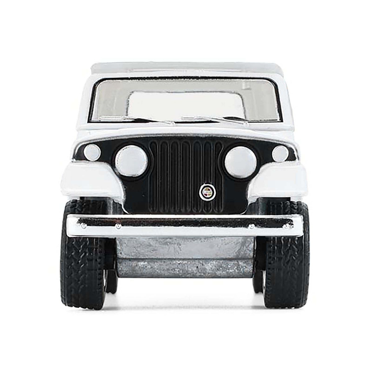 1971 Jeep Jeepster Commando White with Black Stripes "All Terrain" Series 17 1/64 Diecast Model Car by Greenlight-Greenlight-ModelCars.com