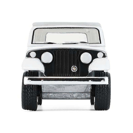 1971 Jeep Jeepster Commando White with Black Stripes "All Terrain" Series 17 1/64 Diecast Model Car by Greenlight-Greenlight-ModelCars.com