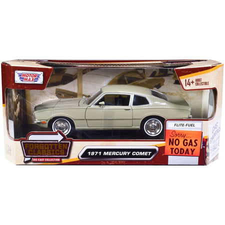 1971 Mercury Comet Beige "Forgotten Classics" Series 1/24 Diecast Model Car by Motormax - Motormax - ModelCars.com