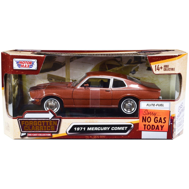 1971 Mercury Comet Brown Metallic "Forgotten Classics" Series 1/24 Diecast Model Car by Motormax - Motormax - ModelCars.com