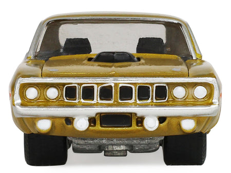 1971 Plymouth Hemi â€˜Cuda Gold Metallic with Black Accents "America 250 Edition" "Anniversary Collection" Series 18 1/64 Diecast Model Car by Greenlight-Greenlight-ModelCars.com
