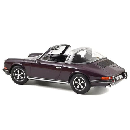 1971 Porsche 911 T Targa Violet with Black Top 1/18 Diecast Model Car by Norev-Norev-ModelCars.com