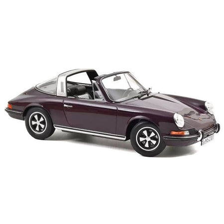 1971 Porsche 911 T Targa Violet with Black Top 1/18 Diecast Model Car by Norev-Norev-ModelCars.com