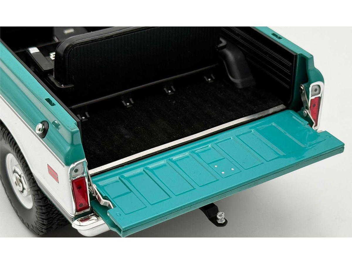 1972 Chevrolet Blazer K/5 "Route 66 100th Anniversary" Green and White with Black Stripes Limited Edition 1/18 Diecast Model Car by ACME-Acme-ModelCars.com