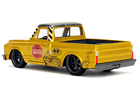 1972 Chevrolet Cheyenne Pickup Truck Gold Metallic with Gray Top "Wall-E" (2008) Movie "Hollywood Rides" Series 1/32 Diecast Model Car by Jada-Jada-ModelCars.com