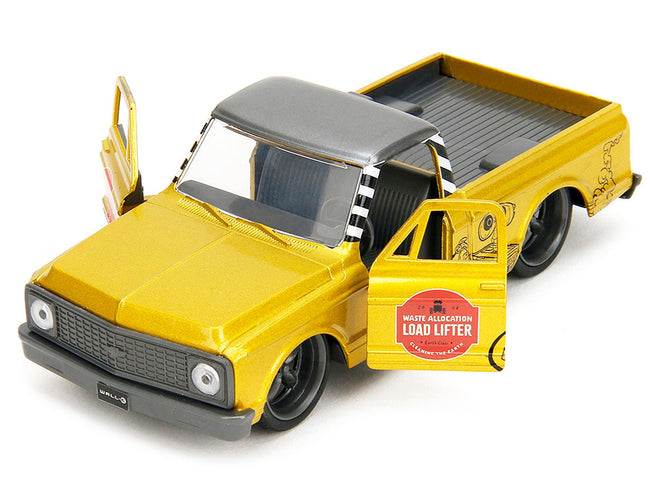 1972 Chevrolet Cheyenne Pickup Truck Gold Metallic with Gray Top "Wall-E" (2008) Movie "Hollywood Rides" Series 1/32 Diecast Model Car by Jada-Jada-ModelCars.com