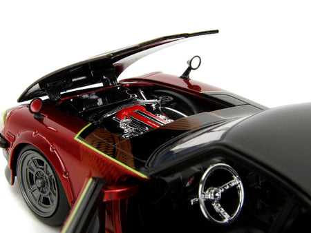 1972 Datsun 240Z Black and Red Metallic with Graphics "Fast X" (2023) Movie "Fast & Furious" Series 1/24 Diecast Model Car by Jada-Jada-ModelCars.com