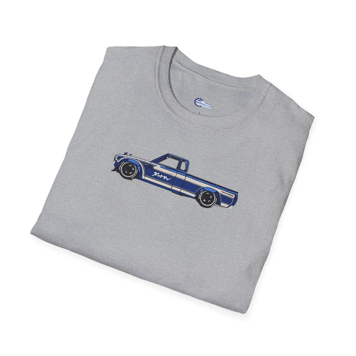 1972 Datsun 620 Pickup JDM Vector Art T-Shirt-Modelcars.com-ModelCars.com