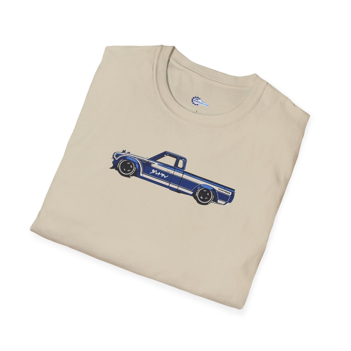 1972 Datsun 620 Pickup JDM Vector Art T-Shirt-Modelcars.com-ModelCars.com