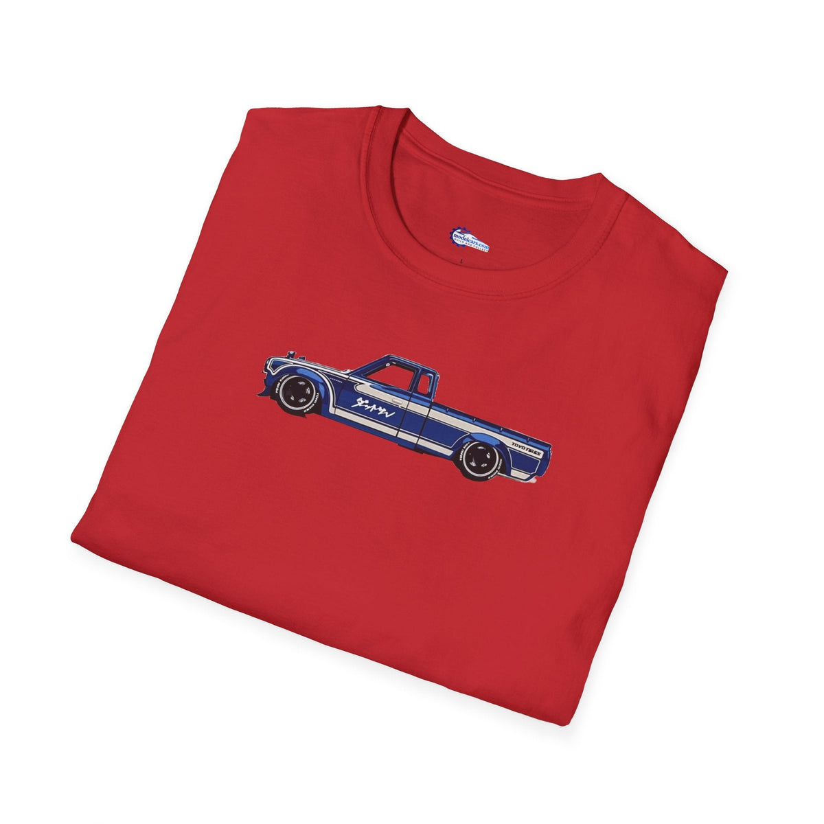1972 Datsun 620 Pickup JDM Vector Art T-Shirt-Modelcars.com-ModelCars.com