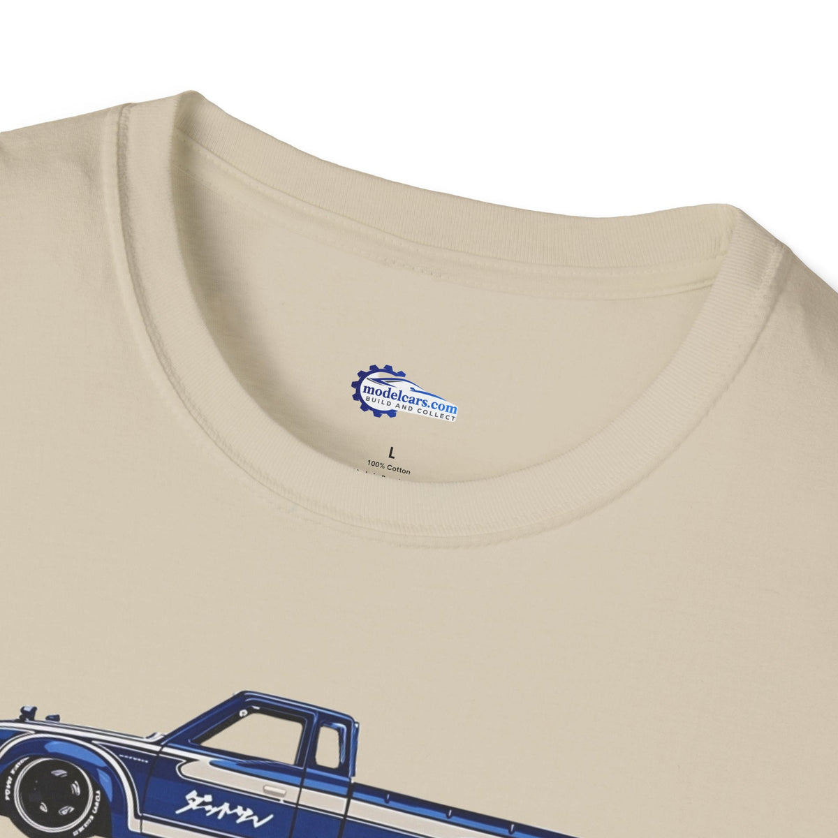 1972 Datsun 620 Pickup JDM Vector Art T-Shirt-Modelcars.com-ModelCars.com