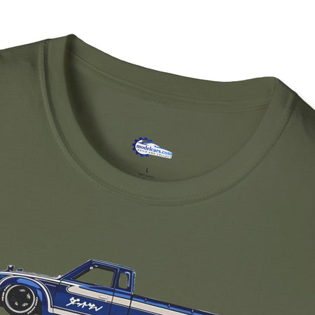 1972 Datsun 620 Pickup JDM Vector Art T-Shirt-Modelcars.com-ModelCars.com