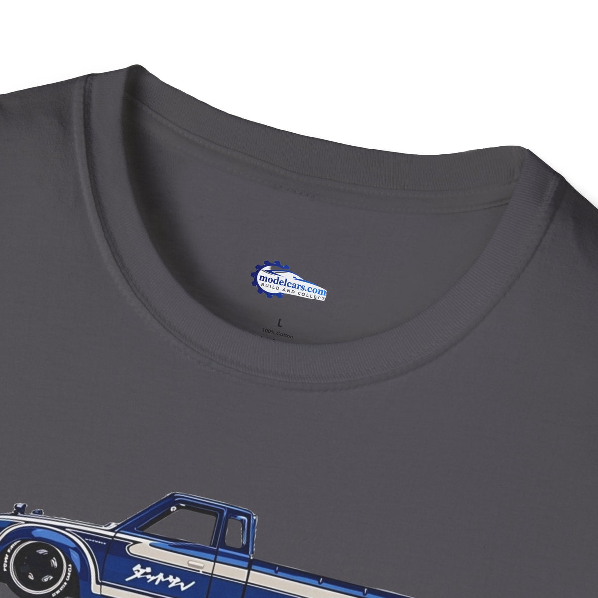 1972 Datsun 620 Pickup JDM Vector Art T-Shirt-Modelcars.com-ModelCars.com