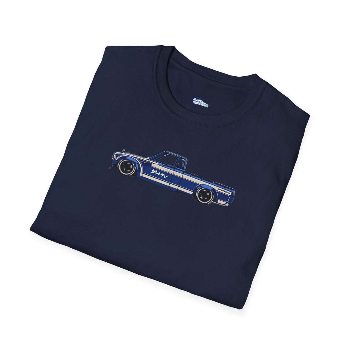 1972 Datsun 620 Pickup JDM Vector Art T-Shirt-Modelcars.com-ModelCars.com