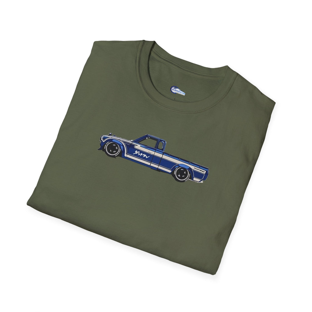 1972 Datsun 620 Pickup JDM Vector Art T-Shirt-Modelcars.com-ModelCars.com