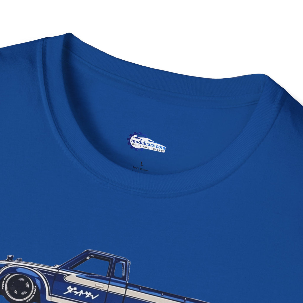 1972 Datsun 620 Pickup JDM Vector Art T-Shirt-Modelcars.com-ModelCars.com