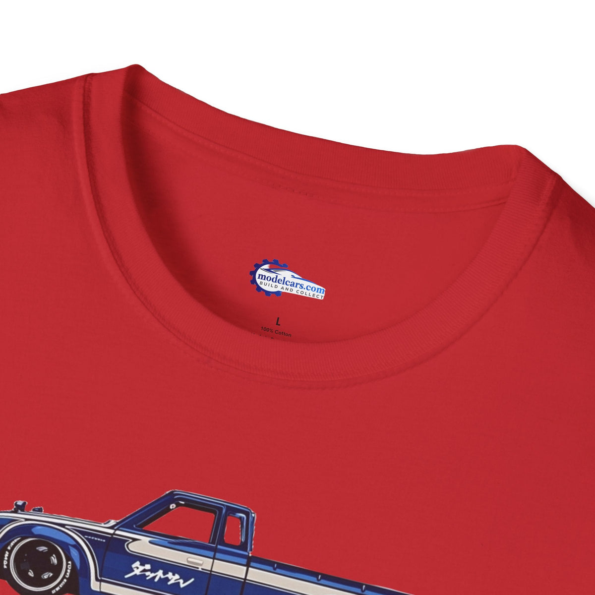 1972 Datsun 620 Pickup JDM Vector Art T-Shirt-Modelcars.com-ModelCars.com