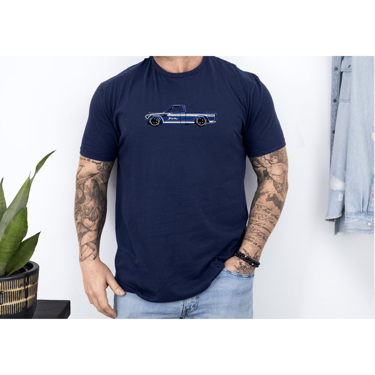 1972 Datsun 620 Pickup JDM Vector Art T-Shirt-Modelcars.com-ModelCars.com