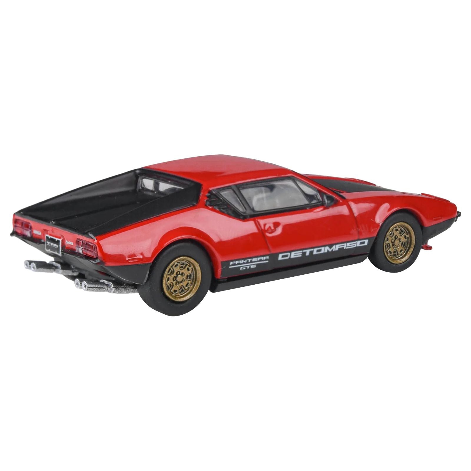1972 De Tomaso Pantera Red and Black 1/64 Diecast Model Car by Paragon Models - Paragon - ModelCars.com