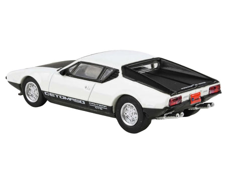 1972 De Tomaso Pantera White and Black 1/64 Diecast Model Car by Paragon Models-Paragon-ModelCars.com