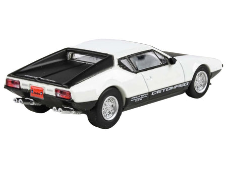 1972 De Tomaso Pantera White and Black 1/64 Diecast Model Car by Paragon Models-Paragon-ModelCars.com