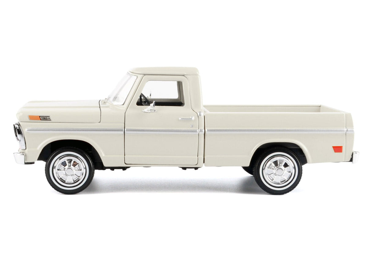1972 Ford F-100 Pickup Truck Cream "Timeless Legends" Series 1/24 Diecast Model Car by Motormax-Motormax-ModelCars.com