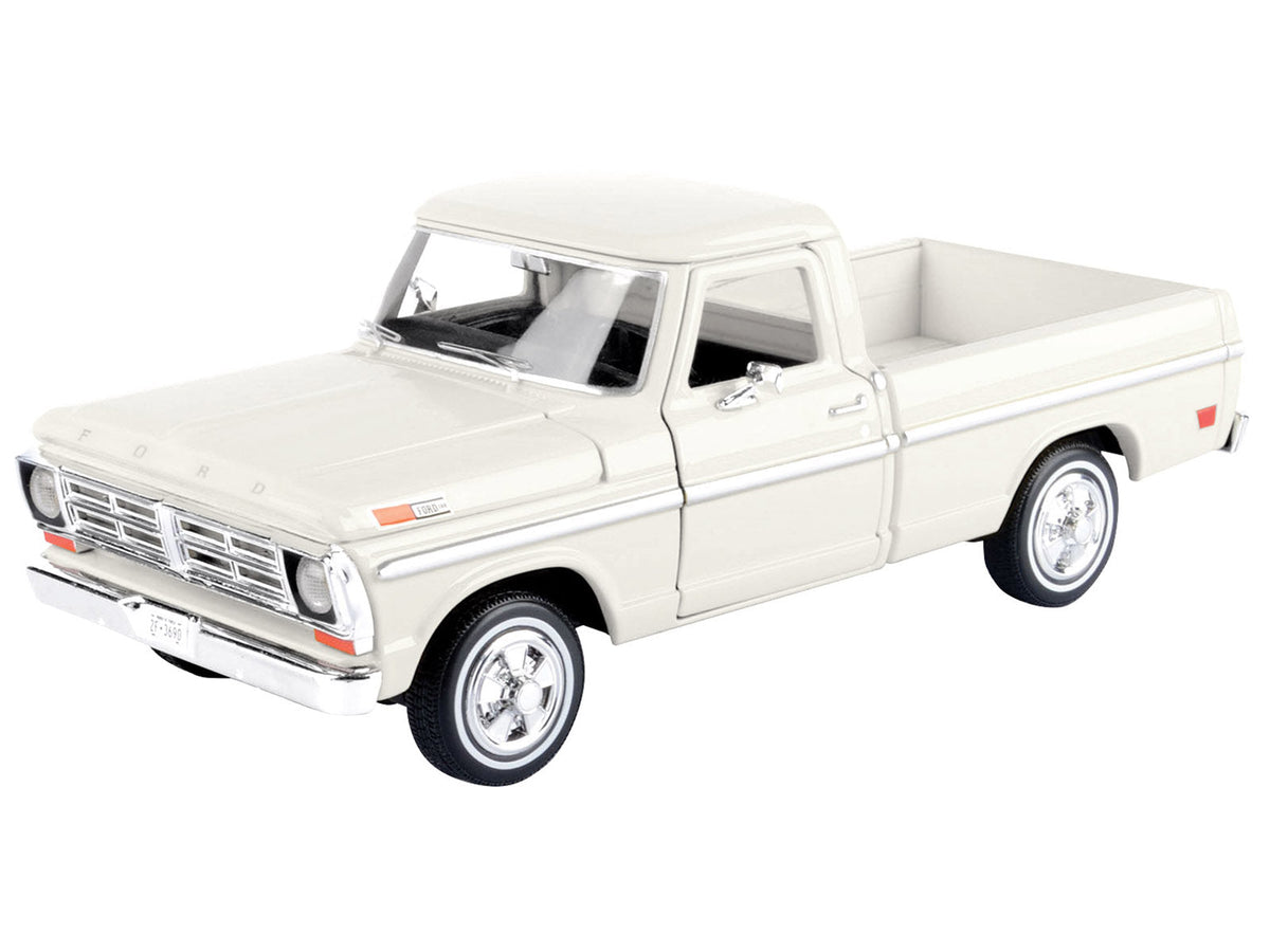 1972 Ford F-100 Pickup Truck Cream "Timeless Legends" Series 1/24 Diecast Model Car by Motormax-Motormax-ModelCars.com