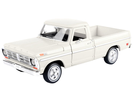 1972 Ford F-100 Pickup Truck Cream "Timeless Legends" Series 1/24 Diecast Model Car by Motormax-Motormax-ModelCars.com