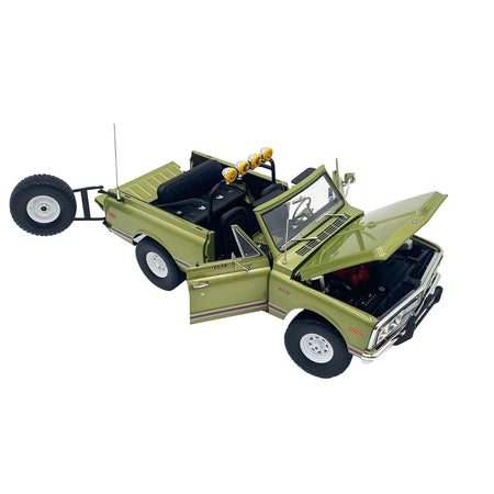 1972 GMC Jimmy Olive Metallic with White Top "KC Highlighter" Limited Edition to 300 pieces Worldwide 1/18 Diecast Model Car by ACME - Acme - ModelCars.com