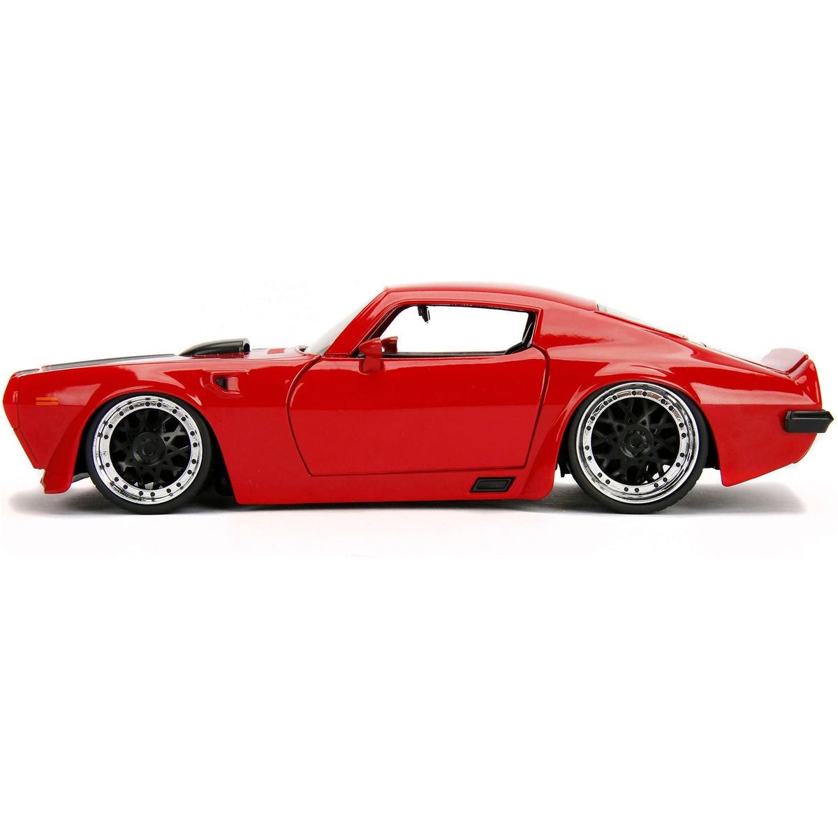 1972 Pontiac Firebird Red with Black Hood Stripe "Bigtime Muscle" Series 1/24 Diecast Model Car by Jada-Jada-ModelCars.com