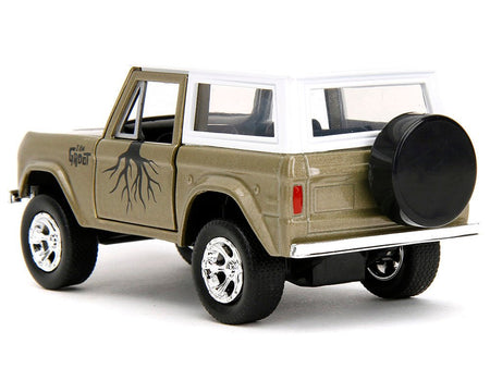 1973 Ford Bronco "Groot" Gold Metallic with White Top "Guardians of the Galaxy" "Hollywood Rides" Series 1/32 Diecast Car Model by Jada-Jada-ModelCars.com