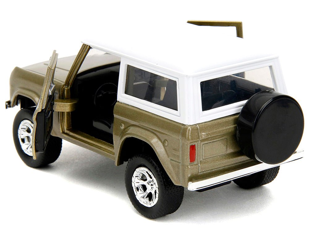 1973 Ford Bronco "Groot" Gold Metallic with White Top "Guardians of the Galaxy" "Hollywood Rides" Series 1/32 Diecast Car Model by Jada-Jada-ModelCars.com
