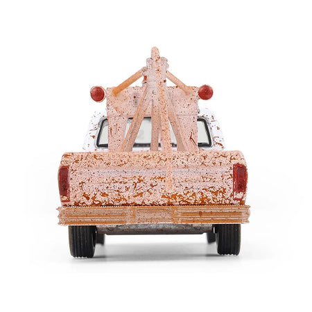 1973 Ford F-100 Tow Truck White (Weathered) "Blue Collar Collection" Series 14 1/64 Diecast Model Car by Greenlight-Greenlight-ModelCars.com