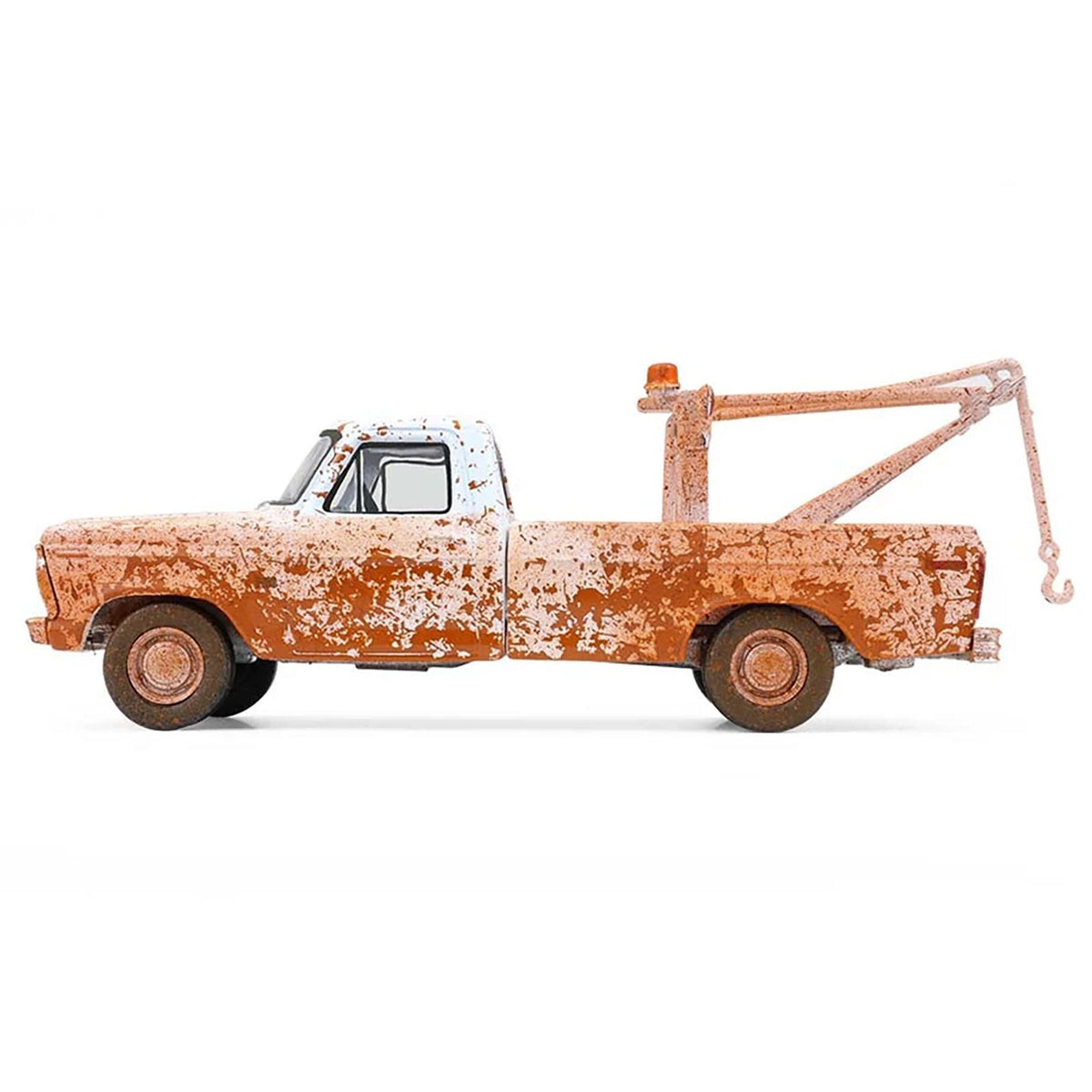 1973 Ford F-100 Tow Truck White (Weathered) "Blue Collar Collection" Series 14 1/64 Diecast Model Car by Greenlight-Greenlight-ModelCars.com