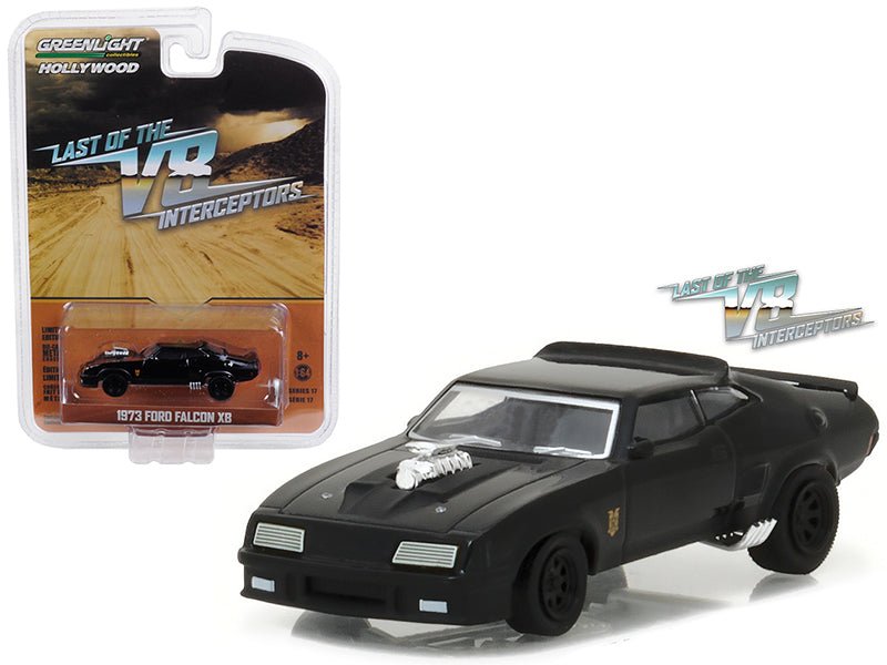 1973 Ford Falcon XB Black "Last of the V8 Interceptors" (1979) Movie "Hollywood Series" Release 17 1/64 Diecast Model Car by Greenlight-Greenlight-ModelCars.com