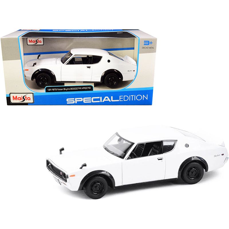 1973 Nissan Skyline 2000GT - R (KPGC110) White "Special Edition" Series 1/24 Diecast Model Car by Maisto - Maisto - ModelCars.com
