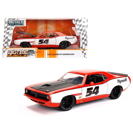 1973 Plymouth Barracuda 54 1/24 Diecast Model Car by Jada-Jada-ModelCars.com