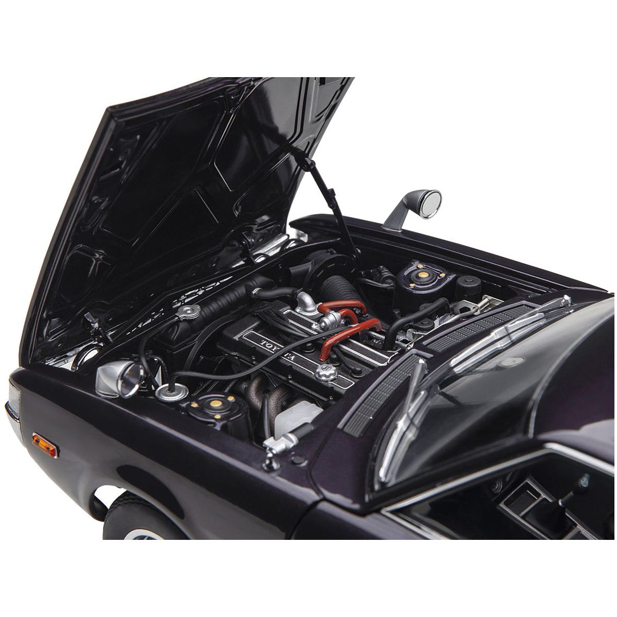 1973 Toyota Celica Liftback 2000GT (RA25) RHD (Right Hand Drive) Dark Purple Metallic 1/18 Model Car by Autoart - Autoart - ModelCars.com